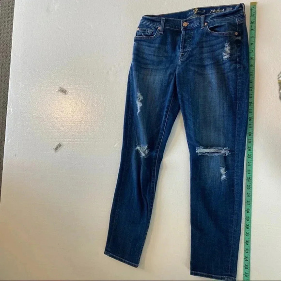 7 For All Mankind Josefina Skinny Boyfriend Jeans - Picture 4 of 14